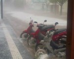 El Ministerio de Desarrollo Social y de Defensa Civil relevan los daños que causó una fuerte tormenta de agua y piedra que azotó gran parte de Alcira Gigena y de Coronel Baigorria, al sur de la Provincia, en el departamento Río Cuarto.